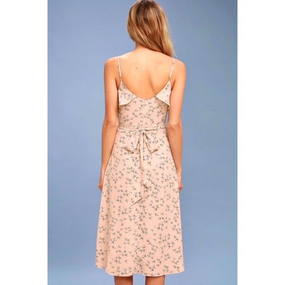 Lulus “Blooming Love” High Low Ruffle Midi Dress - Picture 2 of 15